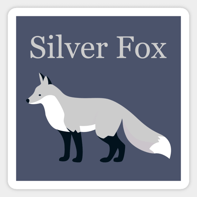 Silver Fox Sticker by JasonLloyd